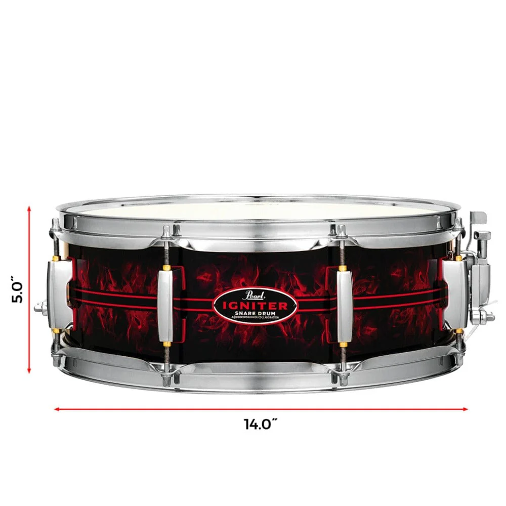 Pearl CC1450S/C 14" x 5" Igniter Snare Drum - Image 3