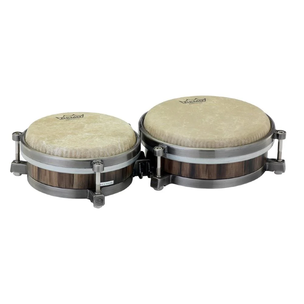 Pearl PTB785 7 & 8.5 Inch Travel Bongos- Caramel Brown - Image 3