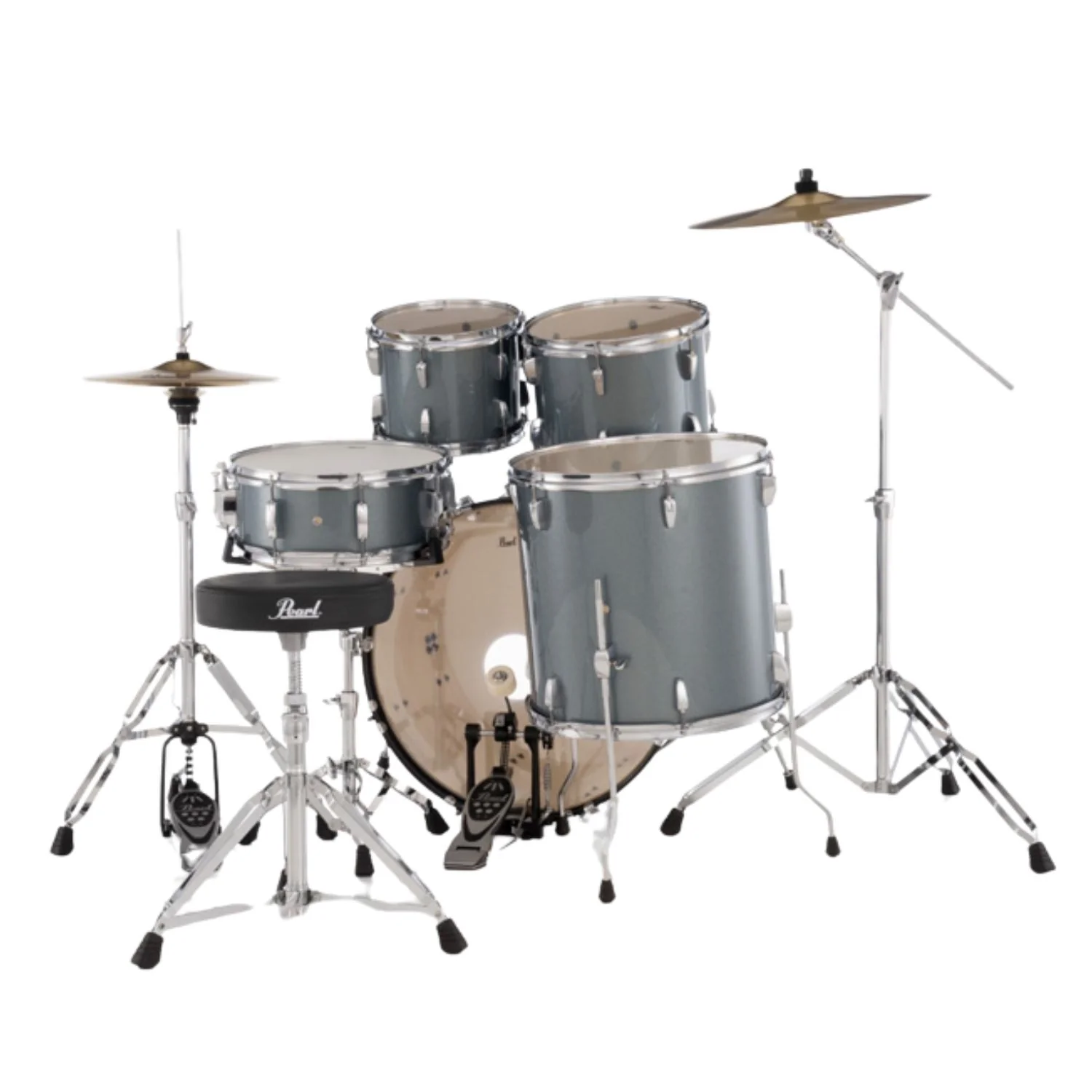 Pearl RS505C/C 5Pcs Roadshow Acoustic Drum Set with Stands & Cymbals - Image 3