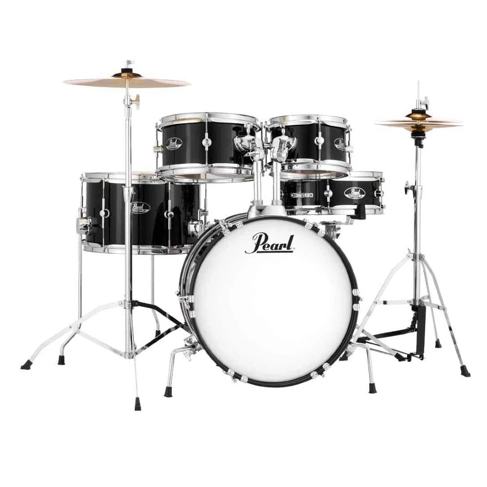 Pearl RSJ465C/C(31) 5 Pcs Drum Set Roadshow Junior - Jet Black - Image 3