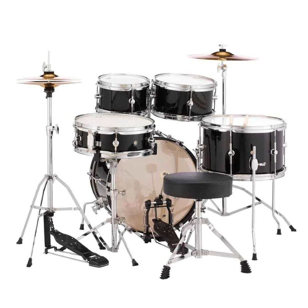 Pearl RSJ465C/C(31) 5 Pcs Drum Set Roadshow Junior - Jet Black - Image 4