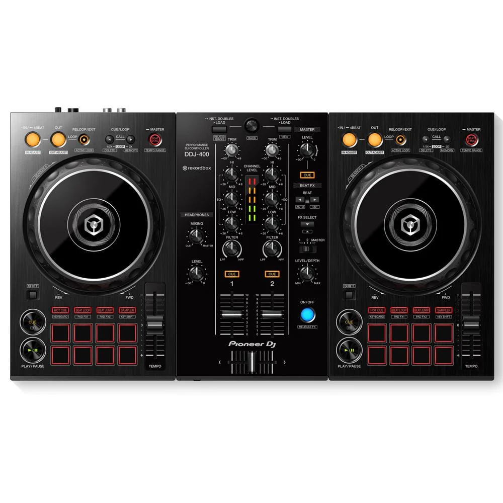 Pioneer DDJ-400 2-Channel DJ Controller Interfaces for Rekordbox DJ