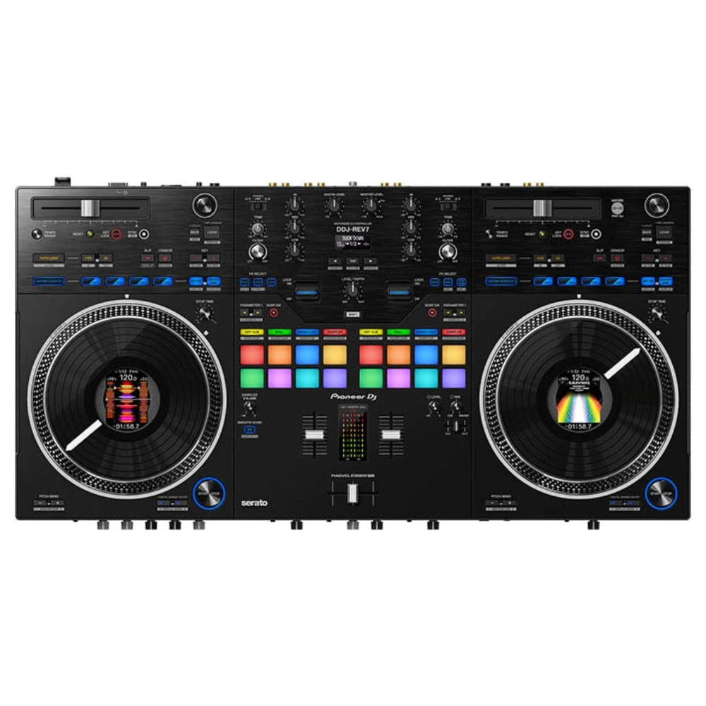 Pioneer DDJ-REV7 Scratch Style 2-Channel Professional DJ Controller for Serato DJ Pro - Image 4