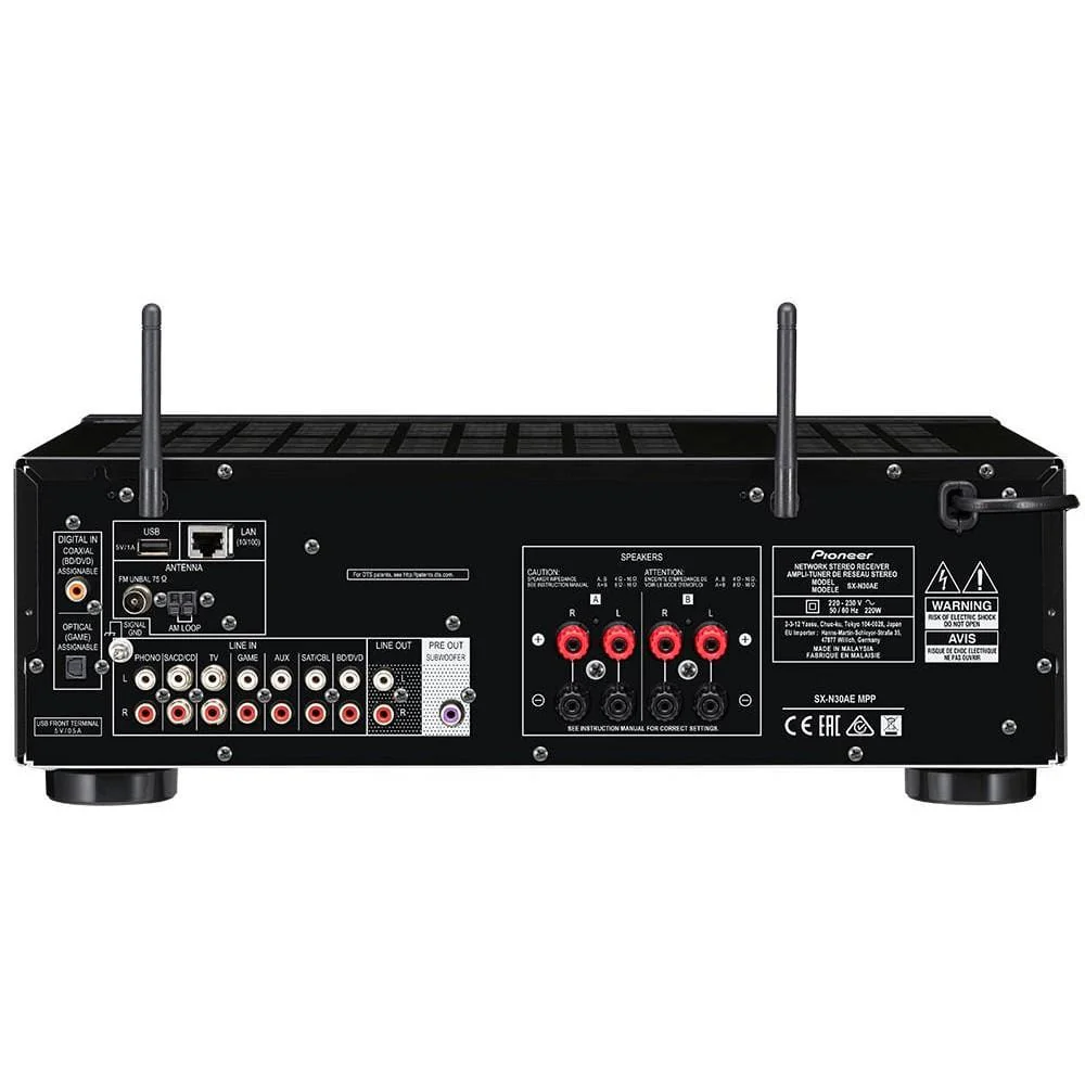 Pioneer SX-N30AE-B Network Stereo Receiver With Bluetooth- Black - Image 2