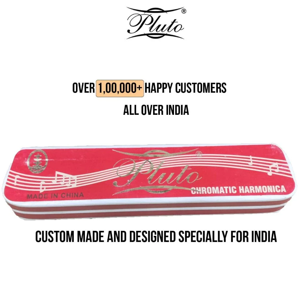 Pluto Scale Change Harmonica 24 Holes 48 Notes Mouth Organ for Beginners and Kids - Image 2