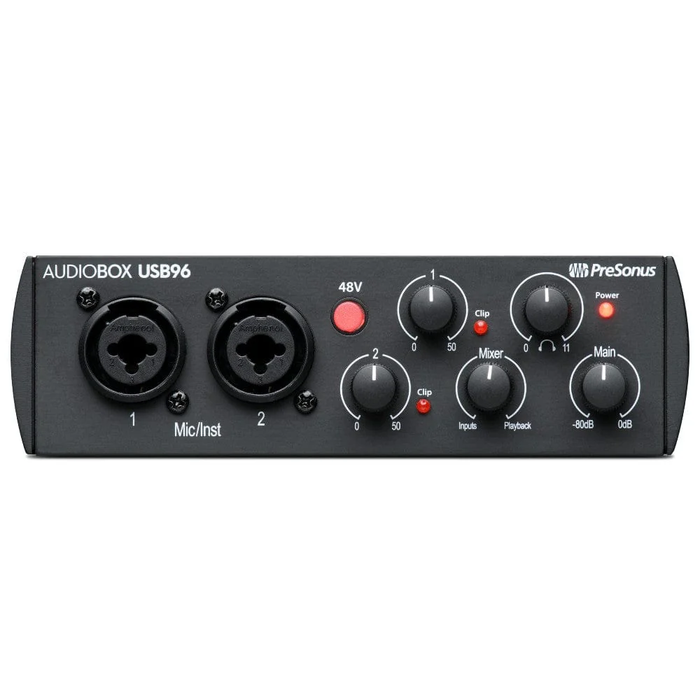 Presonus AudioBox USB96 Recording Audio Interface with Studio One Artist & Premium Bundle Software - Image 6