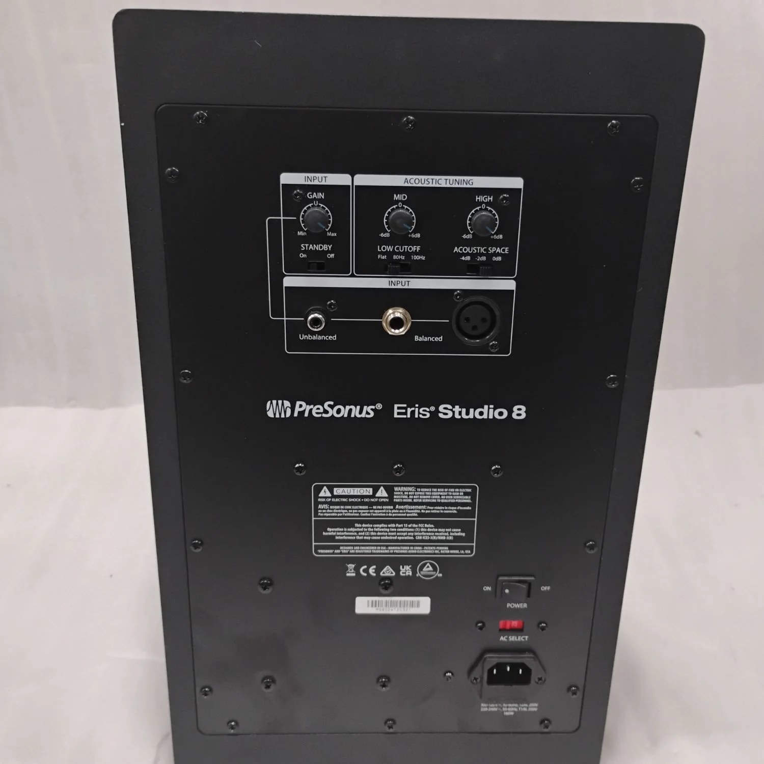 Presonus Eris Studio 8 8-Inch 2-Way Active Studio Monitor Speaker with EBM Wave Guide - Open Box - Image 4