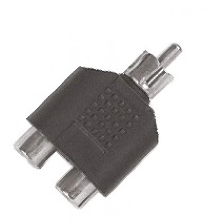 Proel AT230 ABS adapter 2 RCA Female Sockets to RCA Male Plug