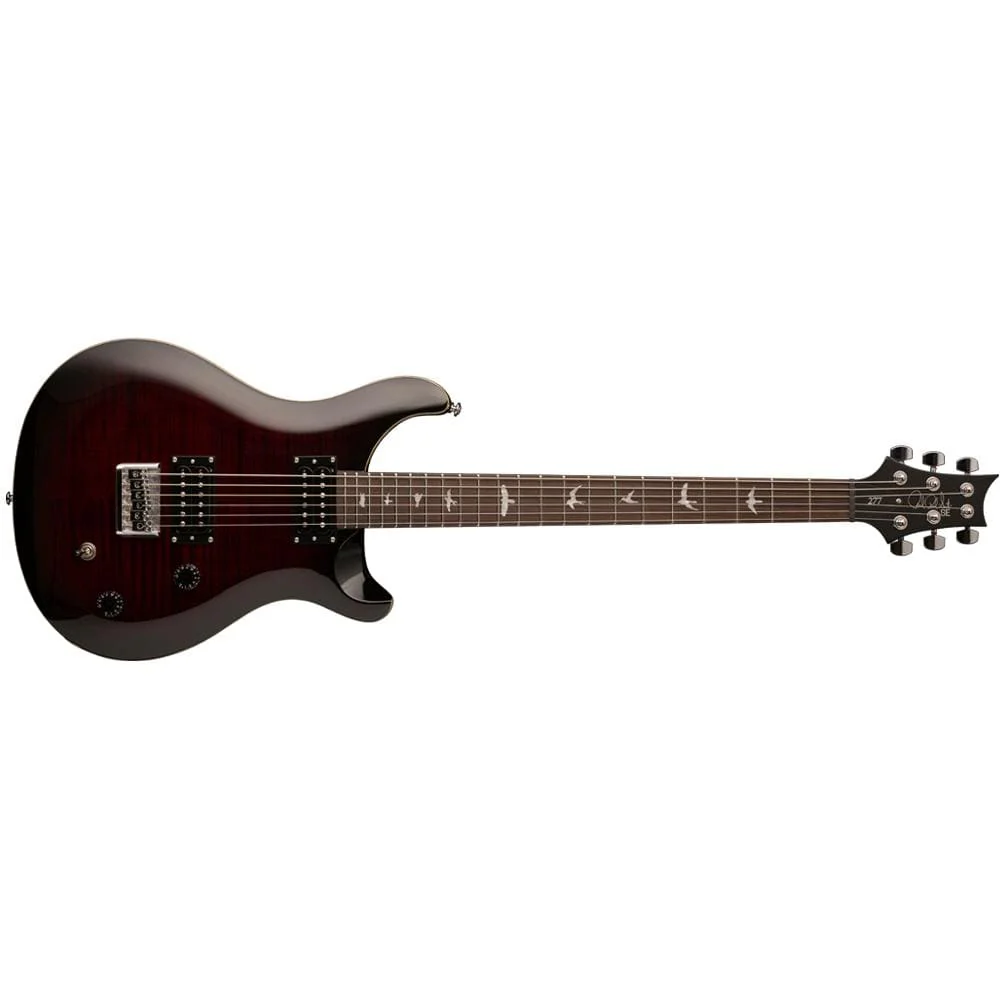 PRS SE 277 Baritone 2018 6-String Electric Guitar - Rosewood Fretboard - Fire Red Burst
