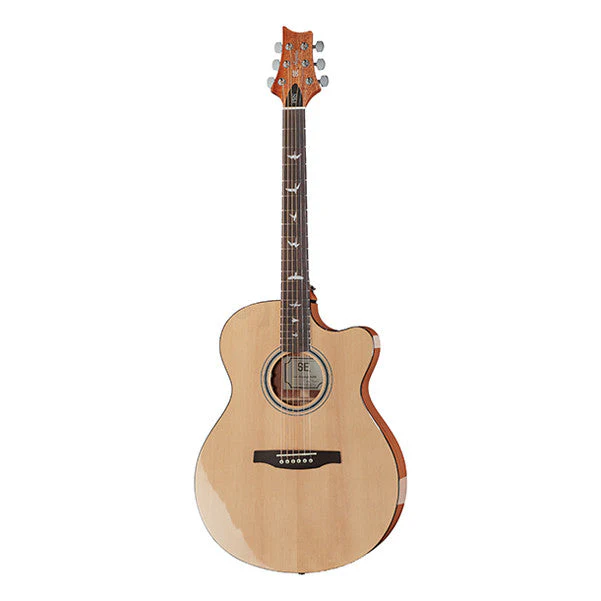 PRS SE A20E Angelus with Case Cutaway Electro Acoustic Guitar - Natural