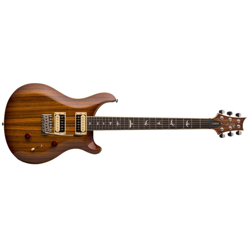 PRS SE Custom 24 2018 Series 6-String Electric Guitar - Zebrawood - Rosewood Fretboard - Vintage Sunburst