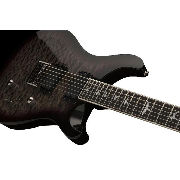 PRS SE Custom 24 Floyd 2018 Series Electric Guitar - Fire Red Burst - Image 4