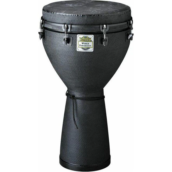 Remo Key Tuned 12inch X 24inch Black Earth Design Djembe DJ-0012-BE
