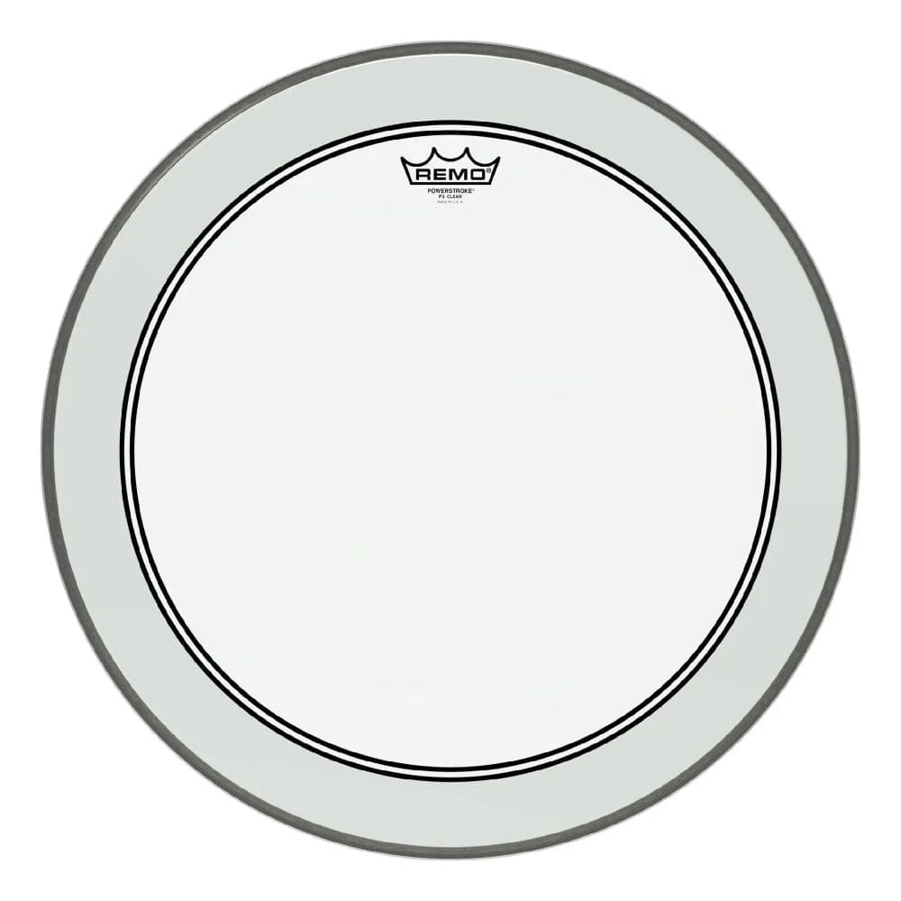Remo P3-1320-C2 20" Bass Powerstroke Clear Drum Head