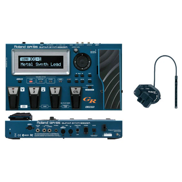 Roland GR-55 Guitar Synth With GK-3 Pickup - Blue - Image 2