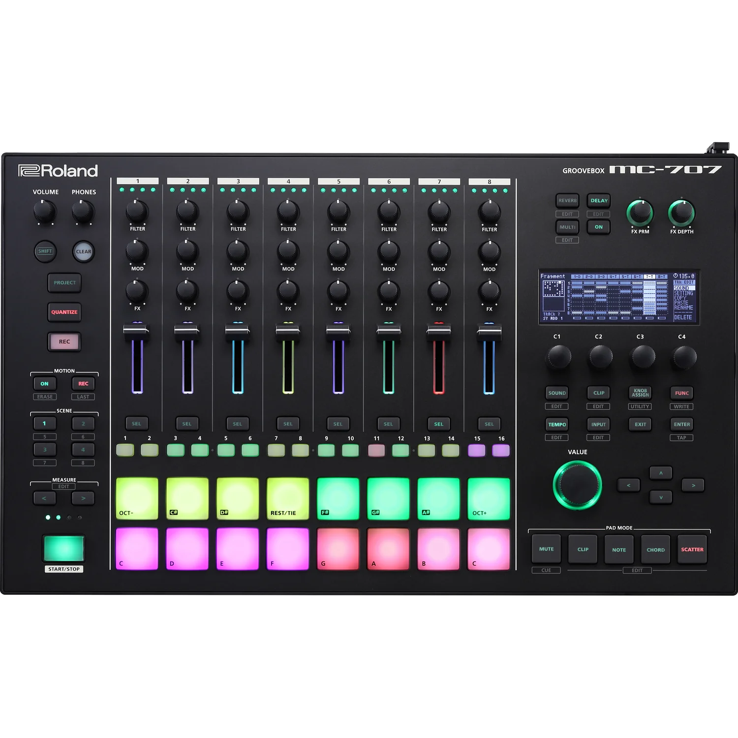 Roland MC 707 8 Tracks Groovebox