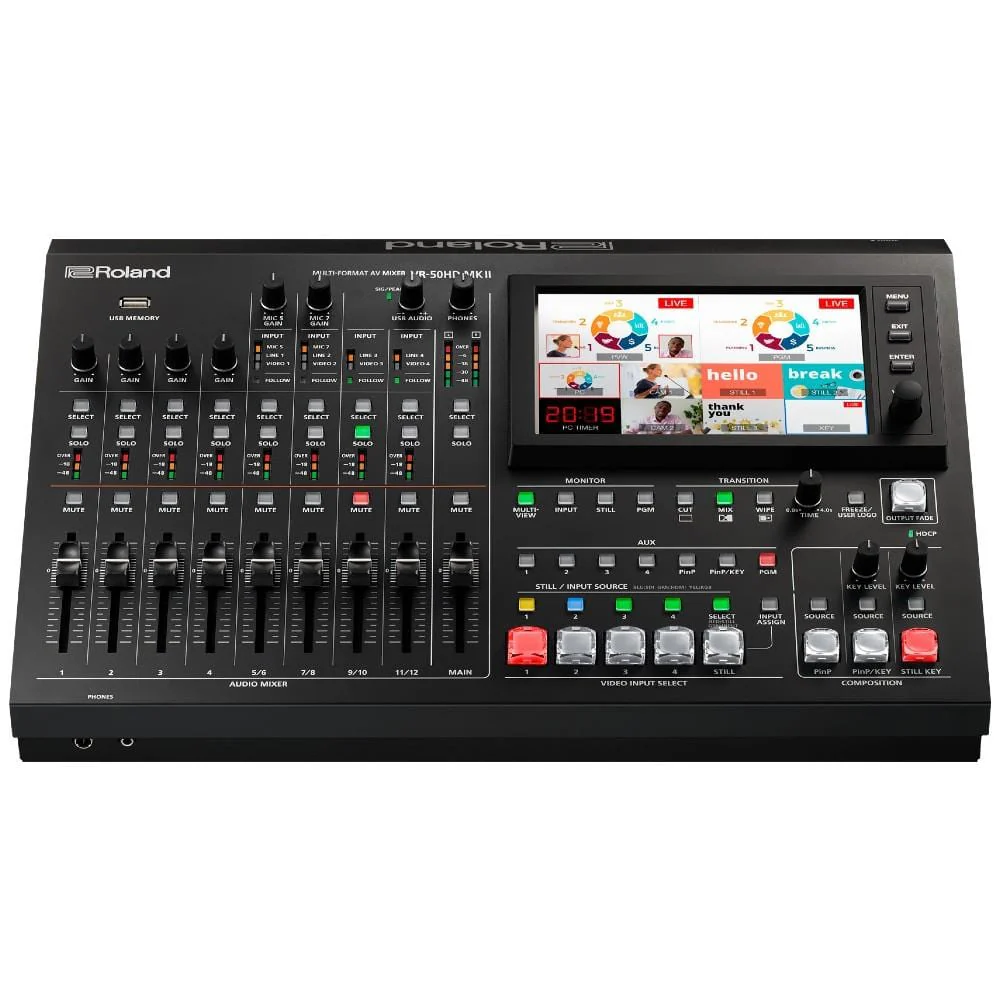 Roland VR-50HDMK2 Multi-Format AV Mixer with USB 3.0 Streaming - Image 3