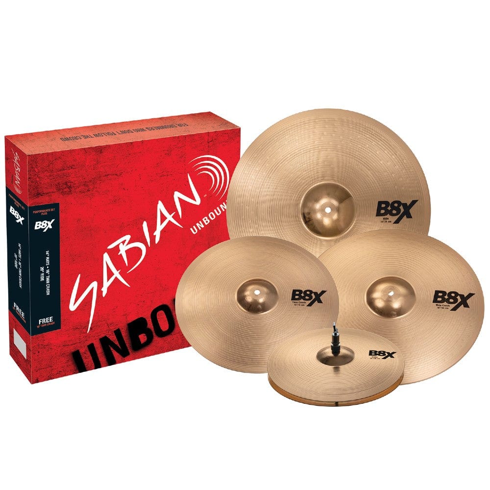 Sabian B8X Performance Focused Set Plus Cymbals