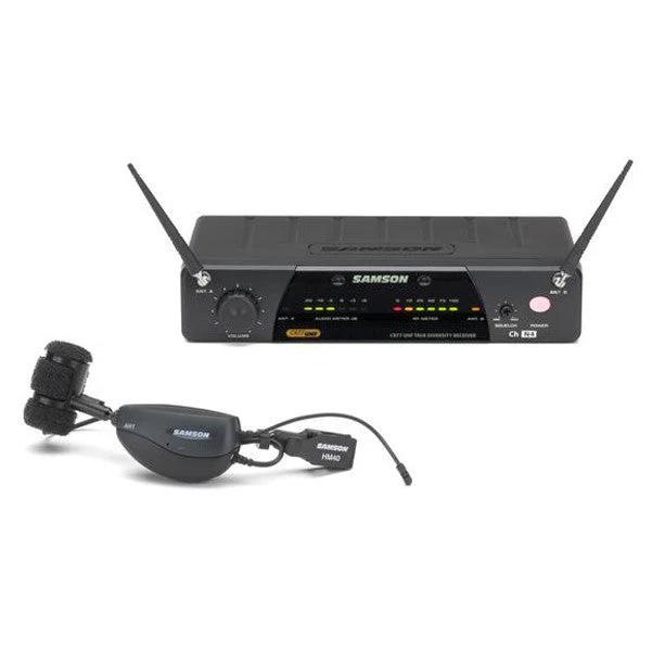 Samson Airline 77 UHF TD Wireless with HM40 Wind Instrument Microphone