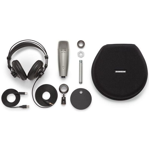 Samson C01U PRO Podcasting Pack USB Studio Condenser Microphone with Accessories