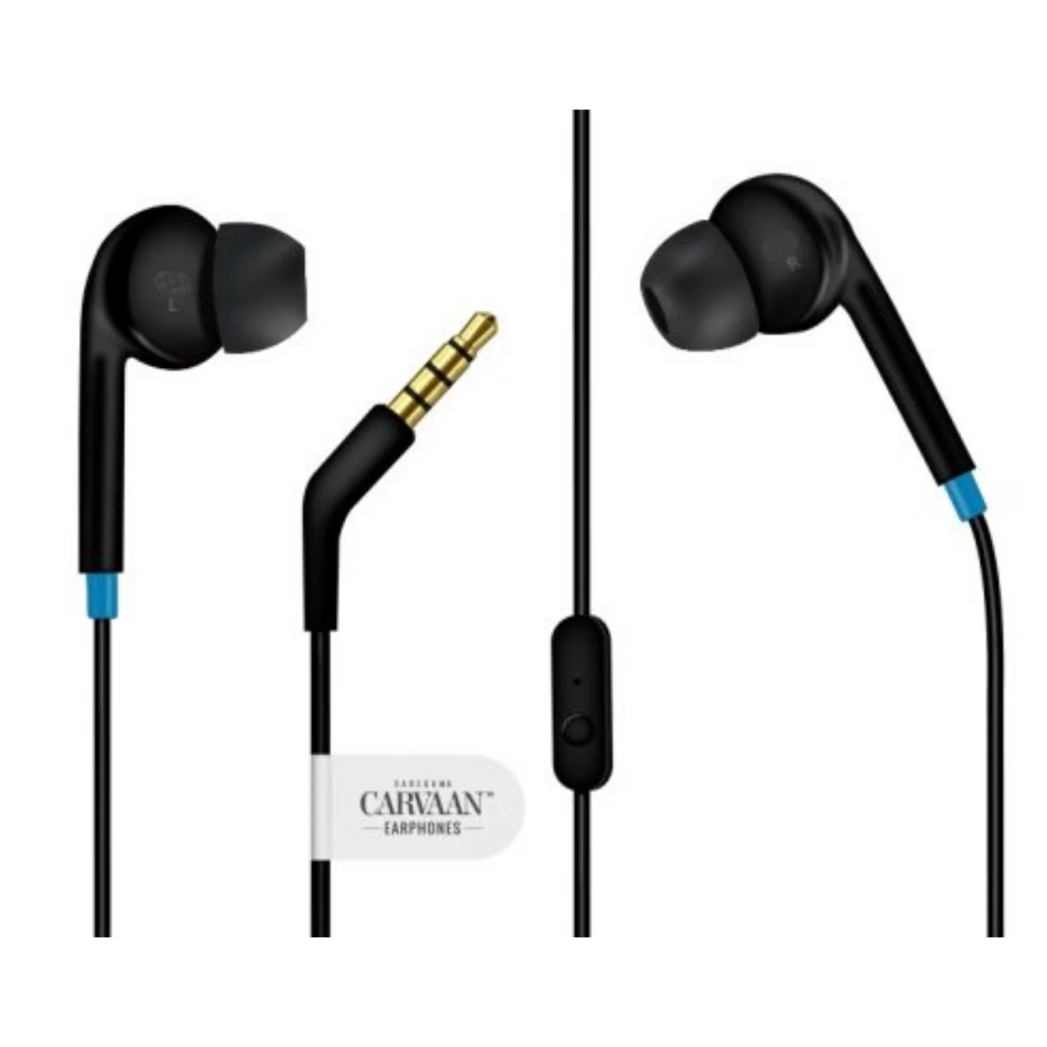 Saregama Carvaan GX01 In-Ear Wired Headphone With Mic- Classic Black