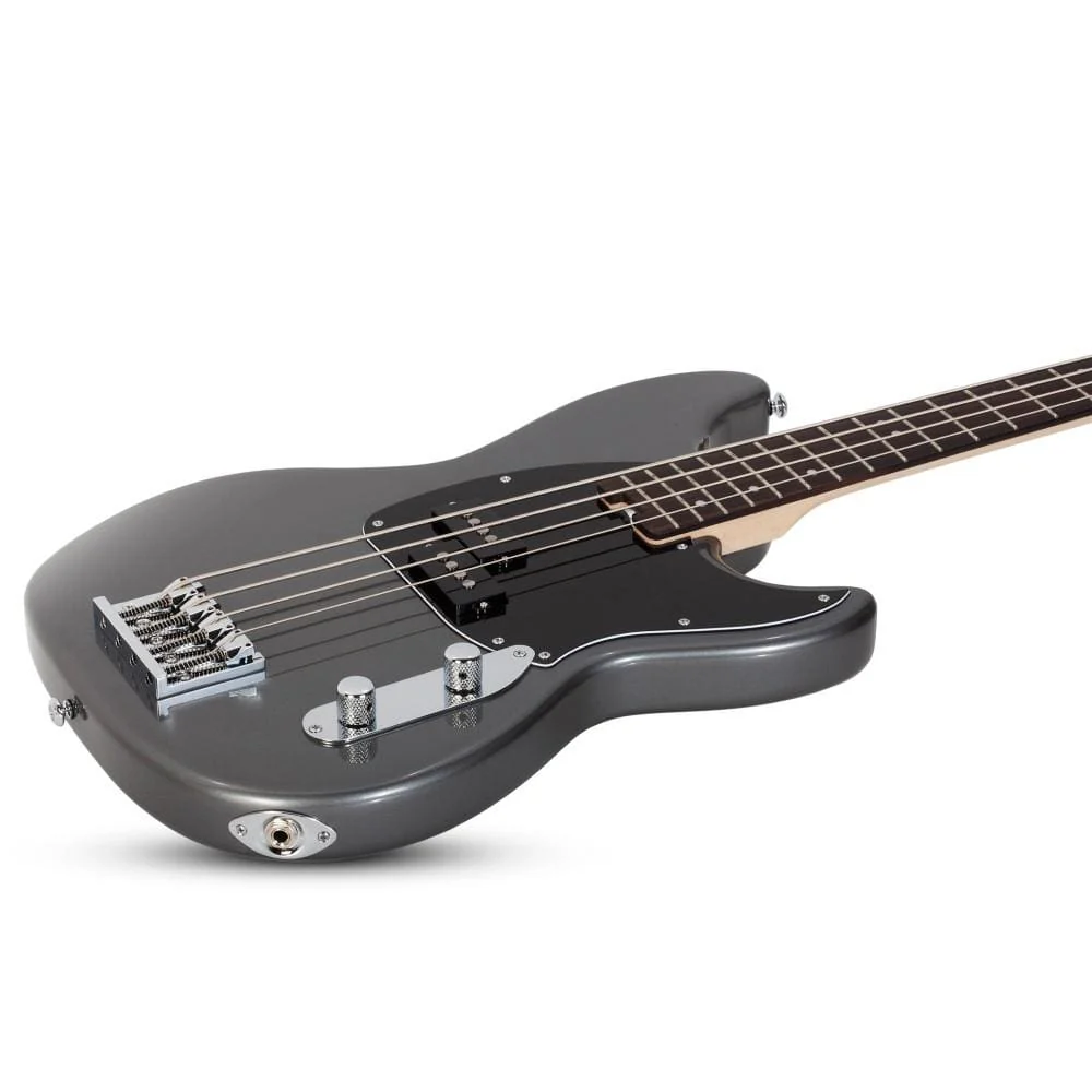 Schecter Banshee Bass 4-String Bass Guitar- Carbon Grey - Image 2