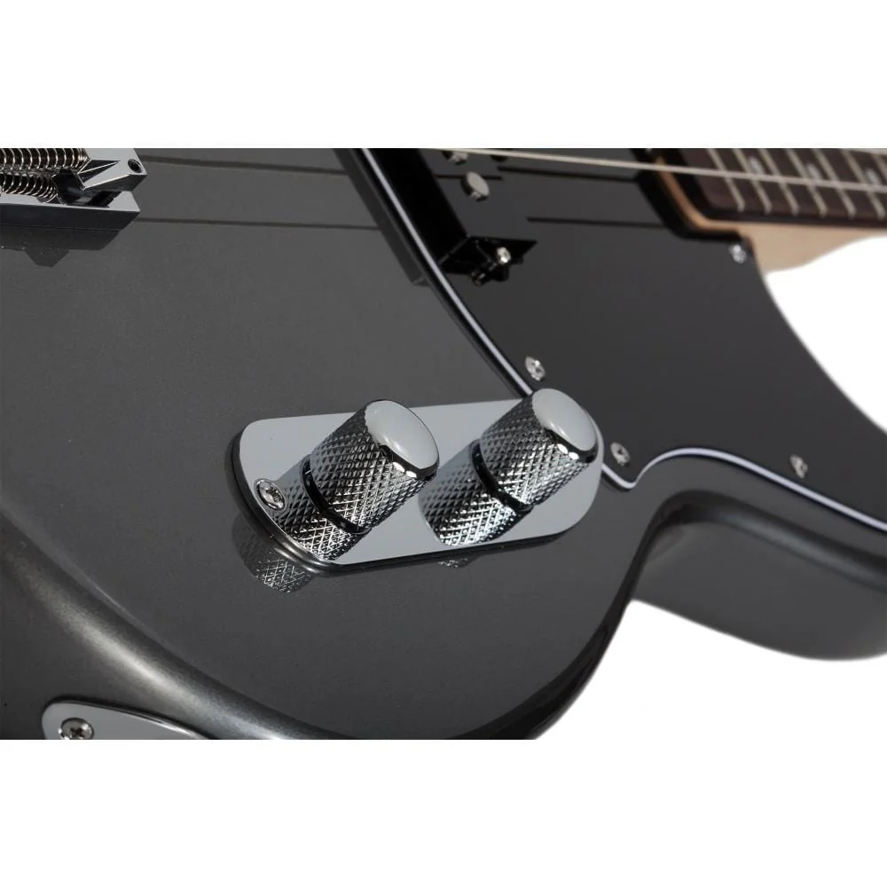 Schecter Banshee Bass 4-String Bass Guitar- Carbon Grey - Image 5