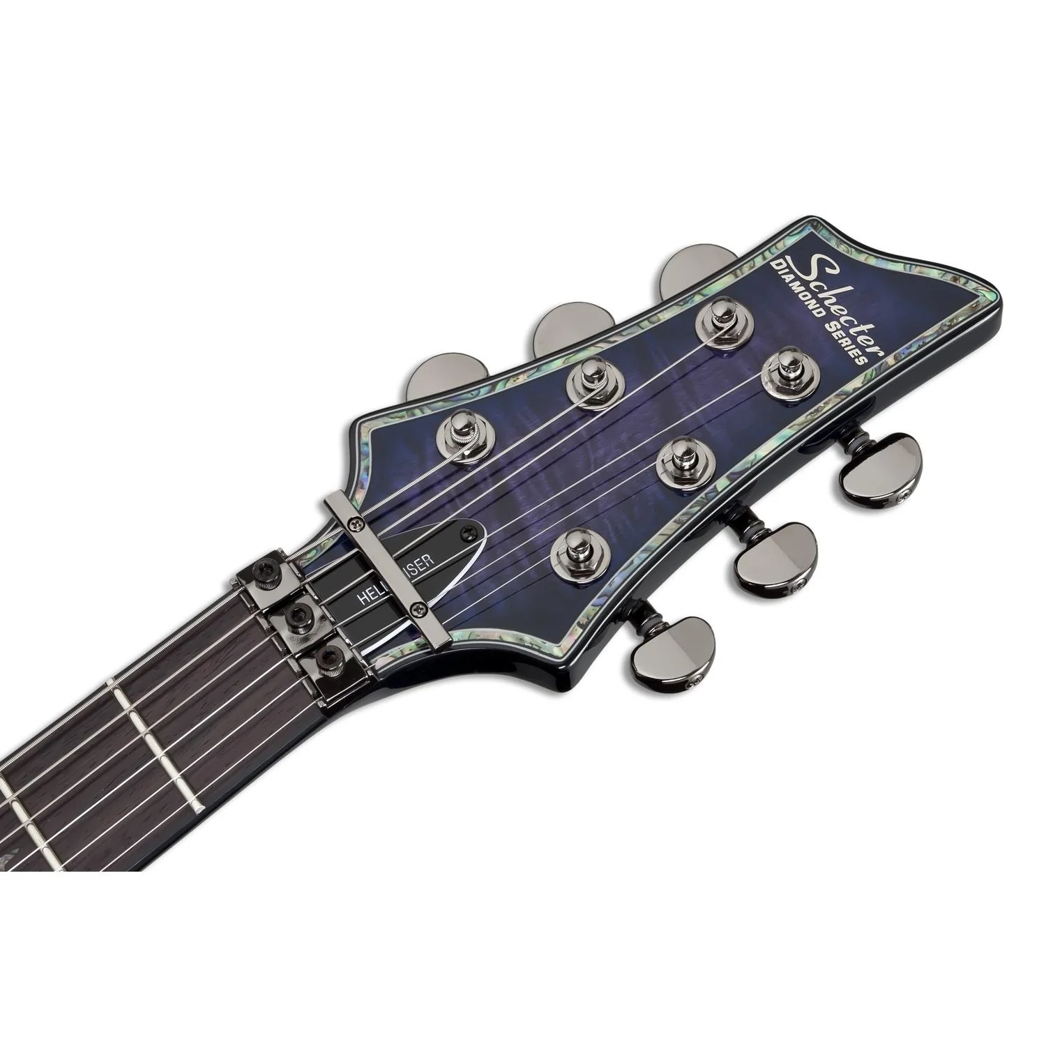 Schecter Hellraiser C-1 FR Electric Guitar - Trans Purple Burst - Image 4