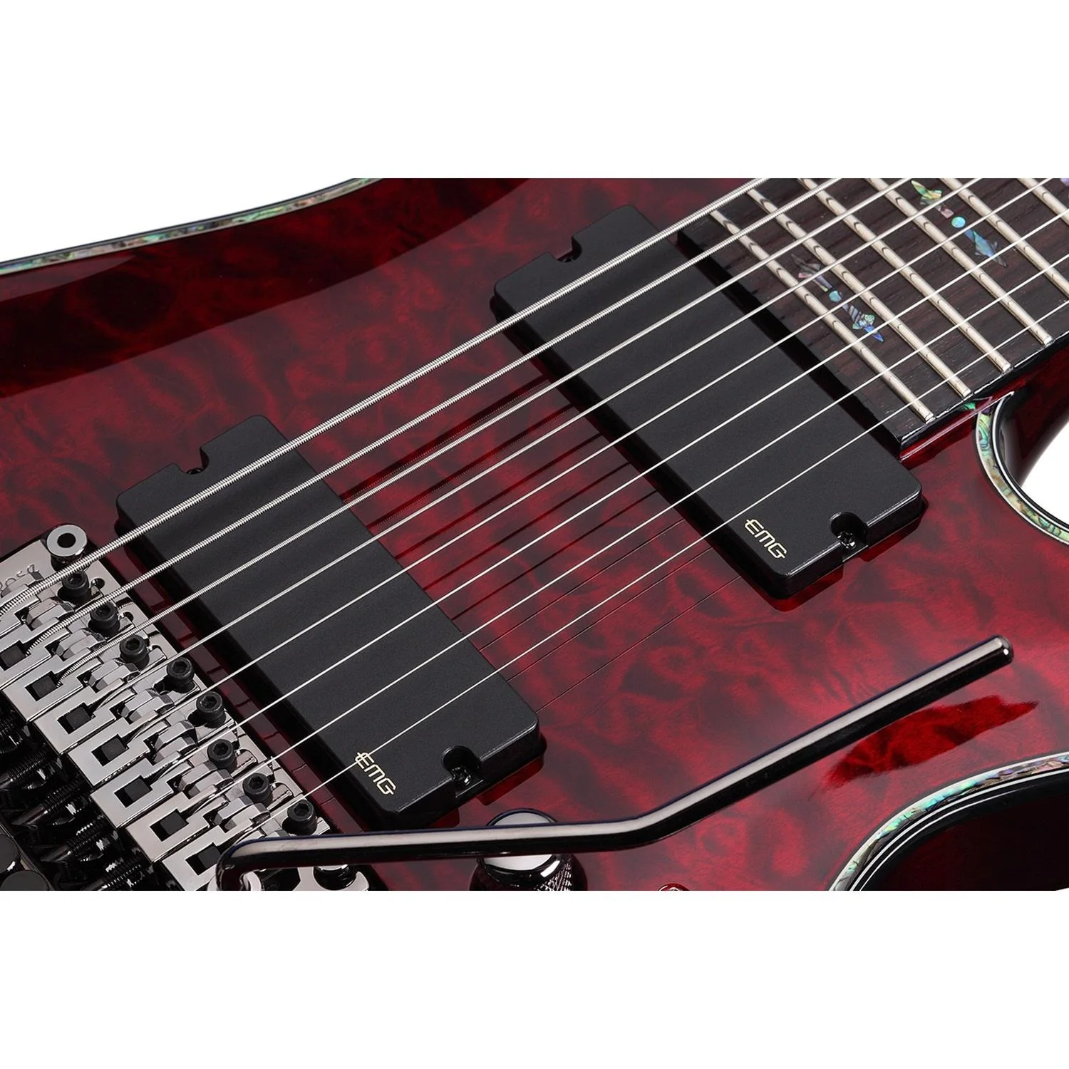 Schecter Hellraiser C-8 FR Electric Guitar - Black Cherry - Image 4