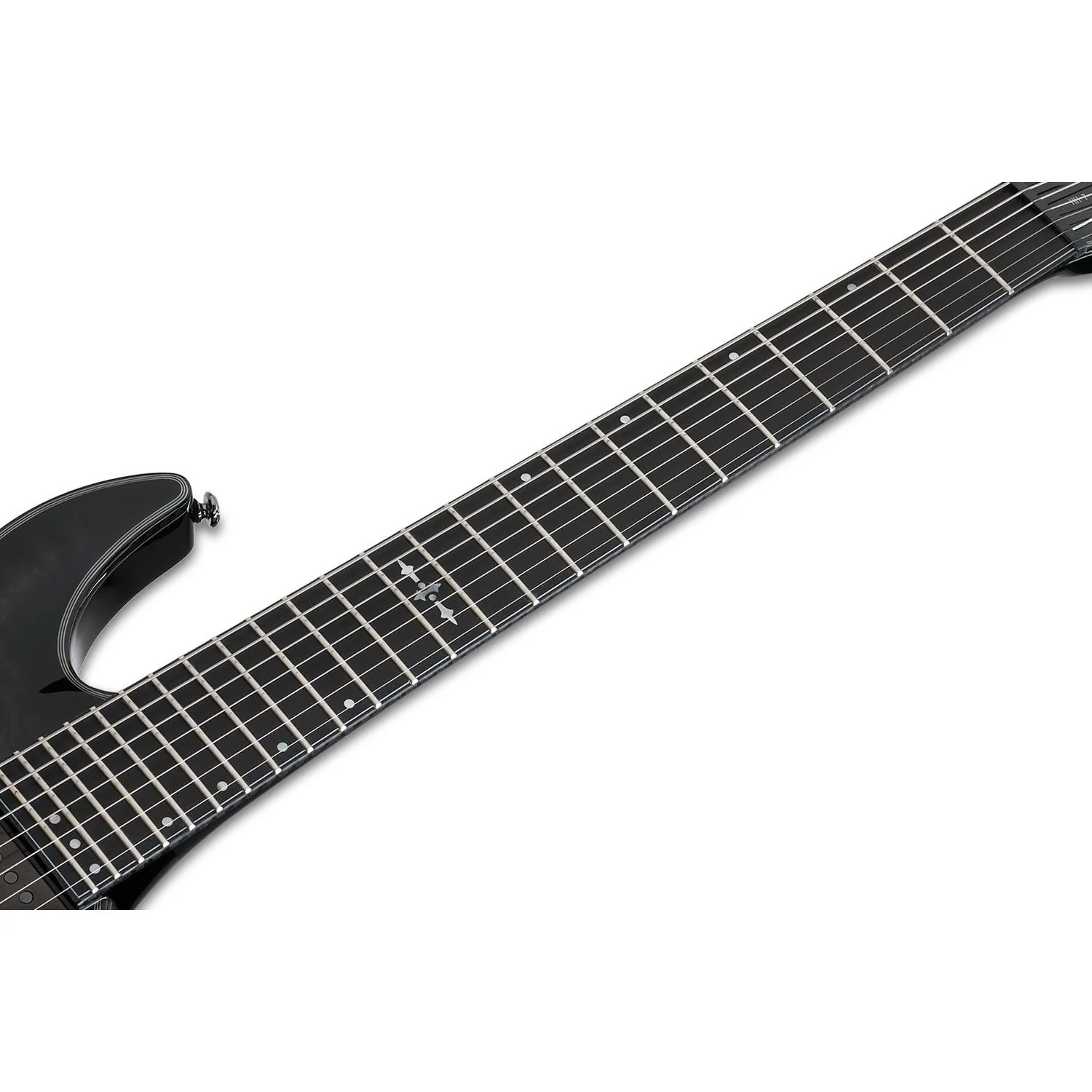 Schecter Hellraiser Hybrid C-7 Electric Guitar - Trans Black Burst - Image 3