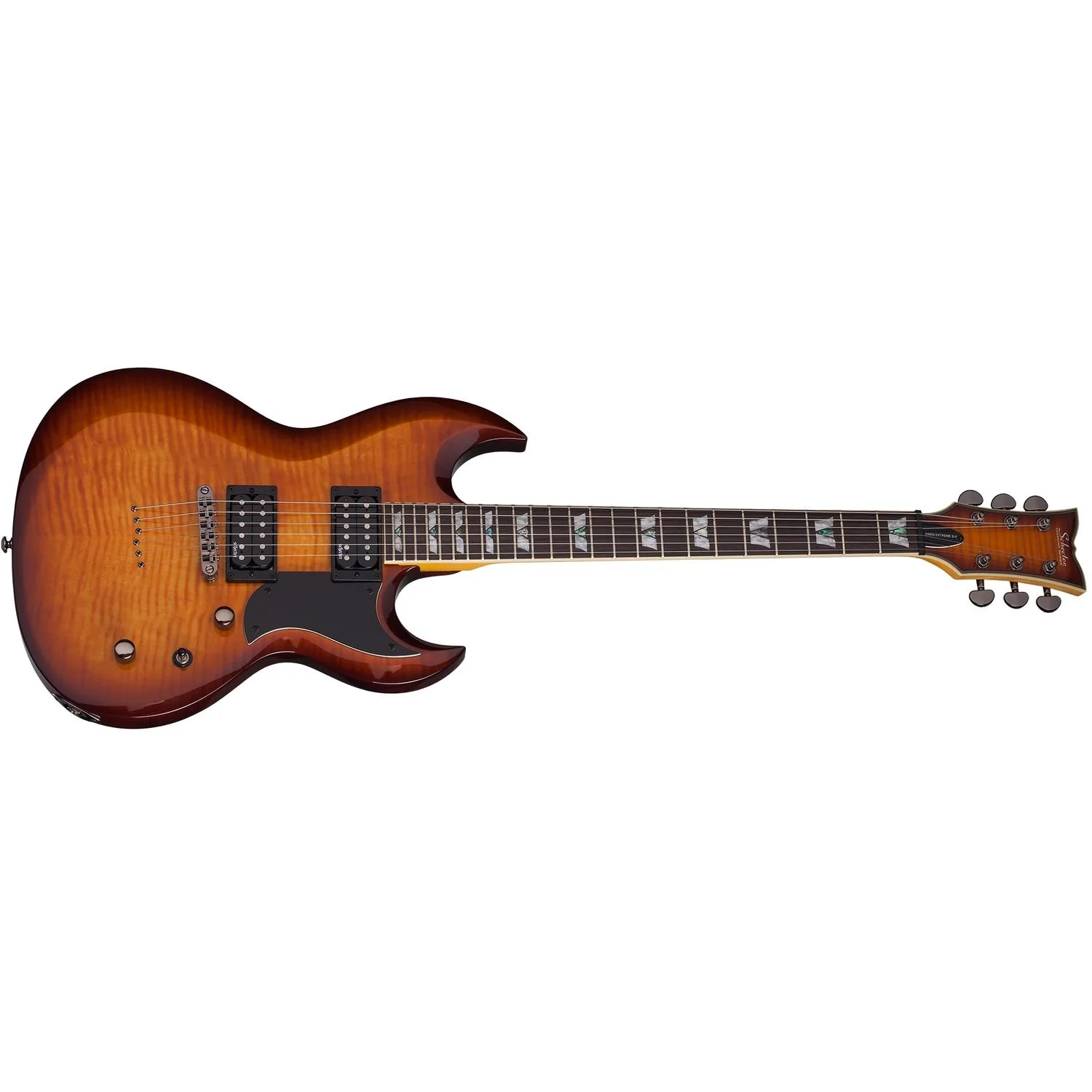 Schecter S-II Omen Extreme Solid Body 6-String Electric Guitar - Image 5
