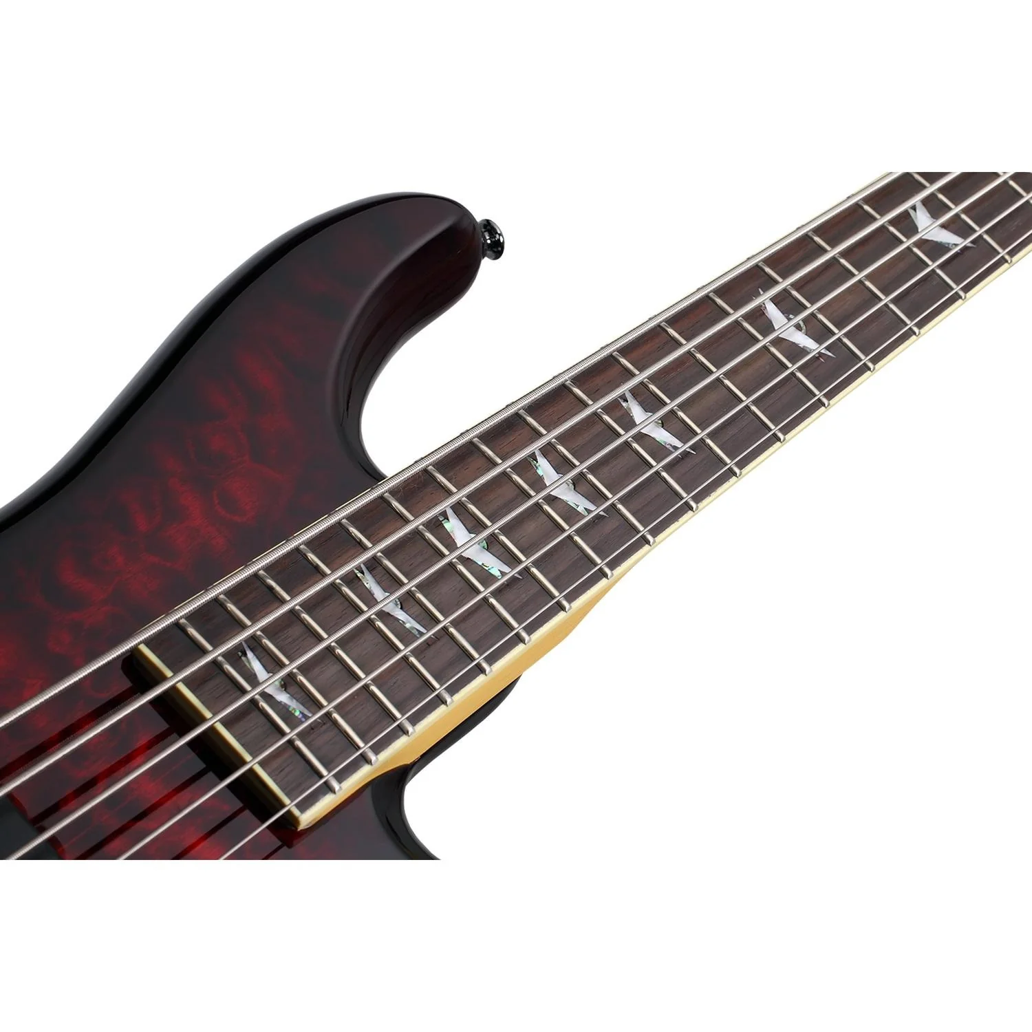 Schecter Stiletto Extreme-5 5-String Bass Guitar - Black Cherry - Image 3
