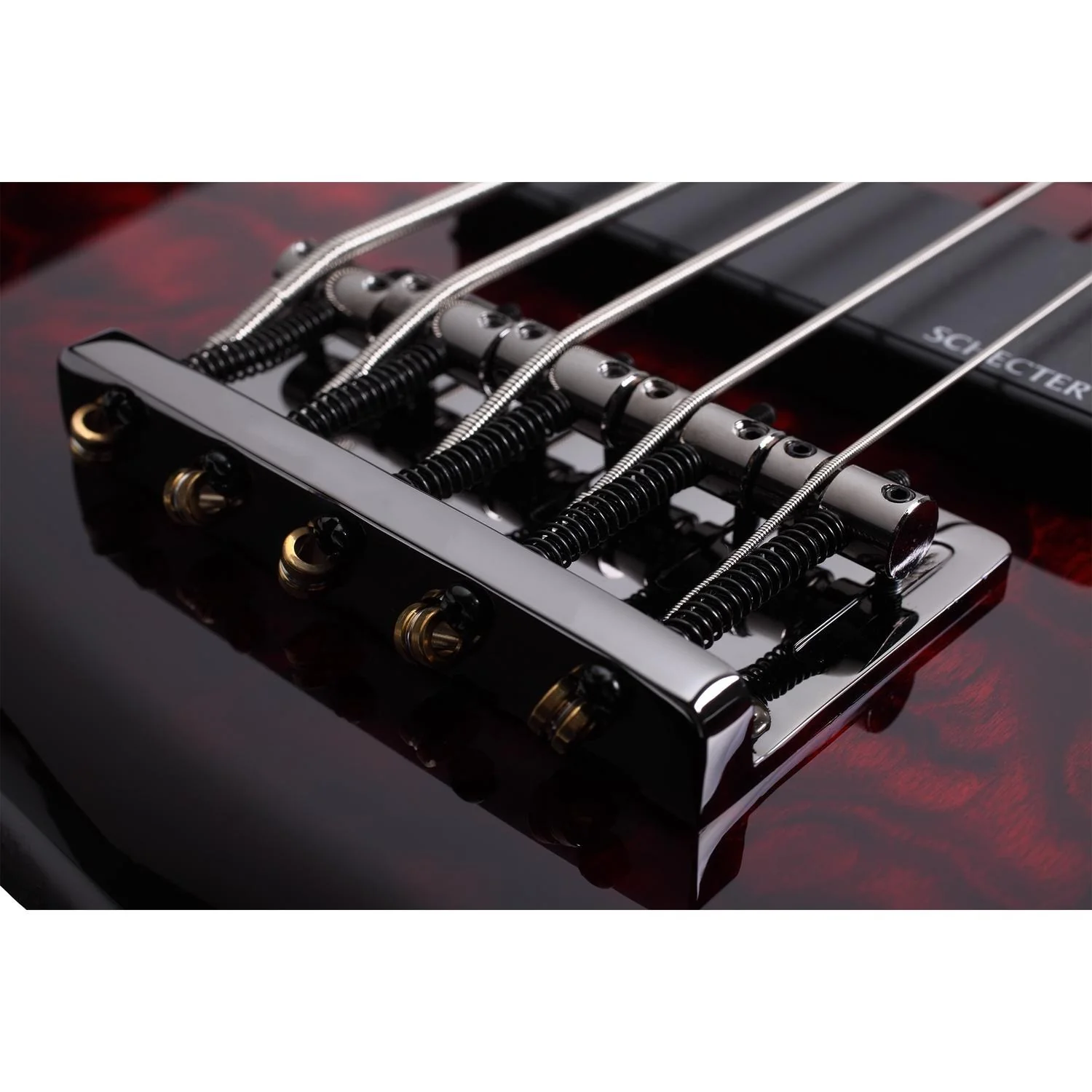 Schecter Stiletto Extreme-5 5-String Bass Guitar - Black Cherry - Image 8