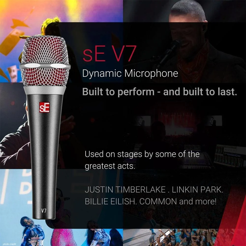 sE Electronics V7 Supercardioid Dynamic Microphone - Image 3