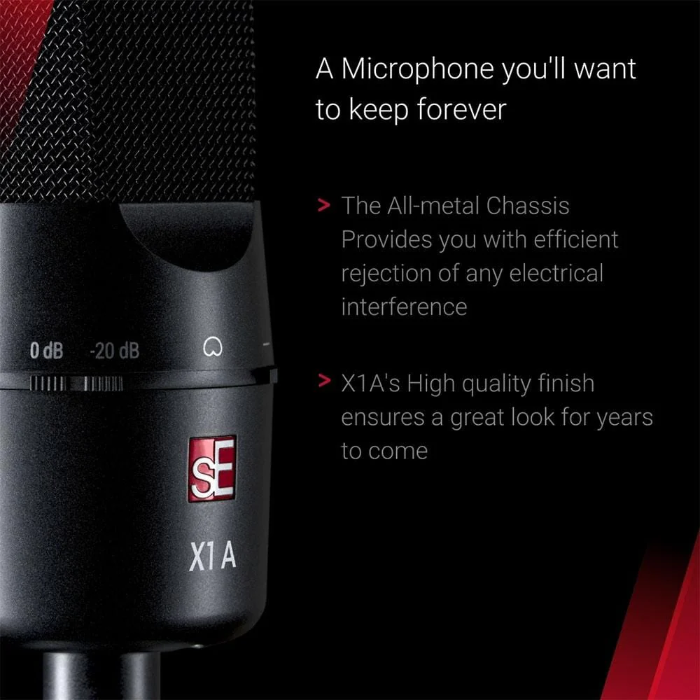 sE Electronics X1A Condenser Microphone - Cardoid - Image 12