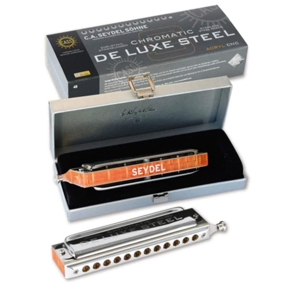 Seydel 54480 Steel Deluxe Chromatic Harmonica - Image 9