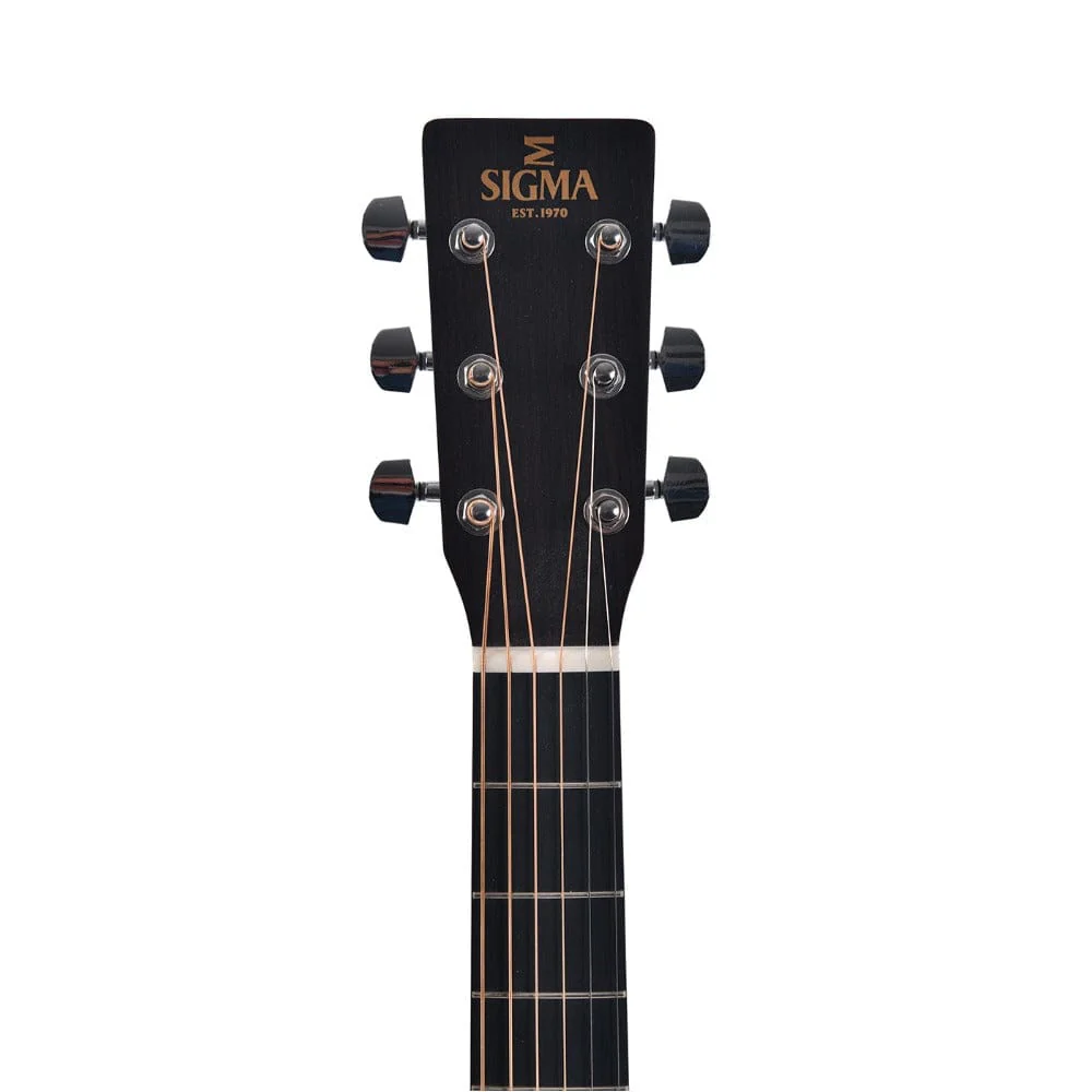 Sigma SOMM-STE 6 String Electro Acoustic Guitar with Case - Image 4