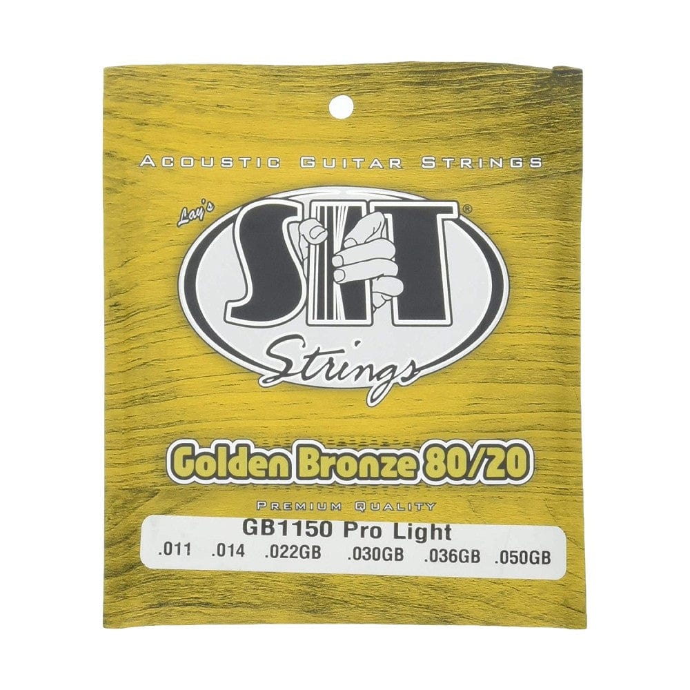 SIT Strings GB1150 Pro Light Golden Bronze 80/20 Acoustic Guitar Strings