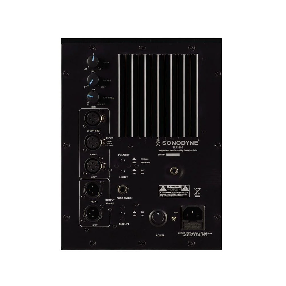 Sonodyne SLF 108 8" Front Firing Vented Powered Subwoofer - Image 5
