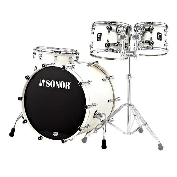 Sonor 12 ProLite Stage 3 Acoustic Drum Shell Set - Creme White