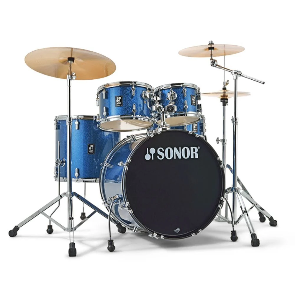 Sonor AQX Stage Set 5 Piece Acoustic Drumkit with Hardware and Cymbals - Image 2