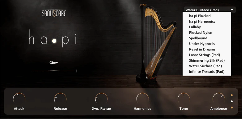 Sonuscore HA•PI Concert Harp: Concert Harp – Professional Audio Software & Plugin