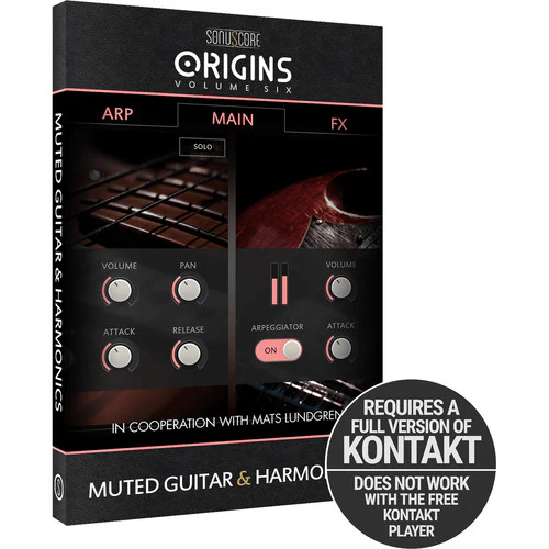 Sonuscore Origins Vol. 6 Muted Guitar & Harmonics: Muted Guitar and Harmonics – Professional Audio Software & Plugin