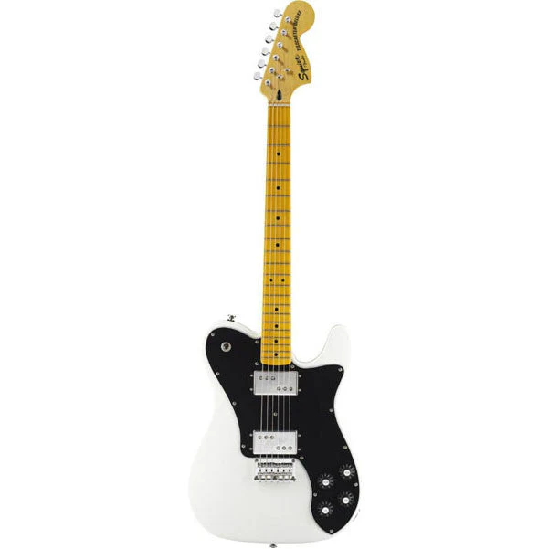 Squier by Fender Vintage Modified Telecaster Deluxe Electric Guitar - Olympic White