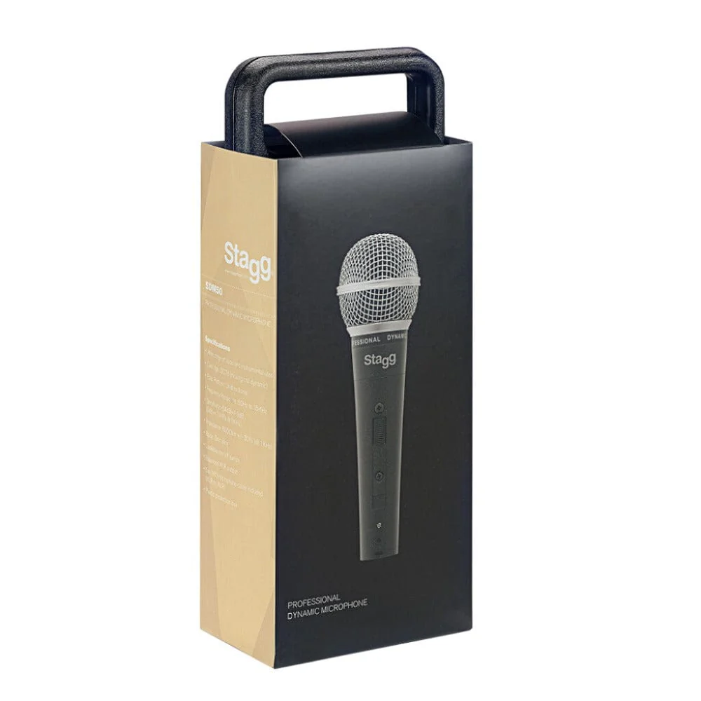 Stagg SDM50 Professional Cardioid Dynamic Microphone - Image 2