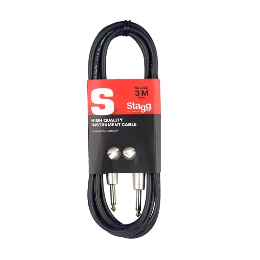 Stagg SGC3DL 3M S Series Deluxe Instrument Cable - Image 2