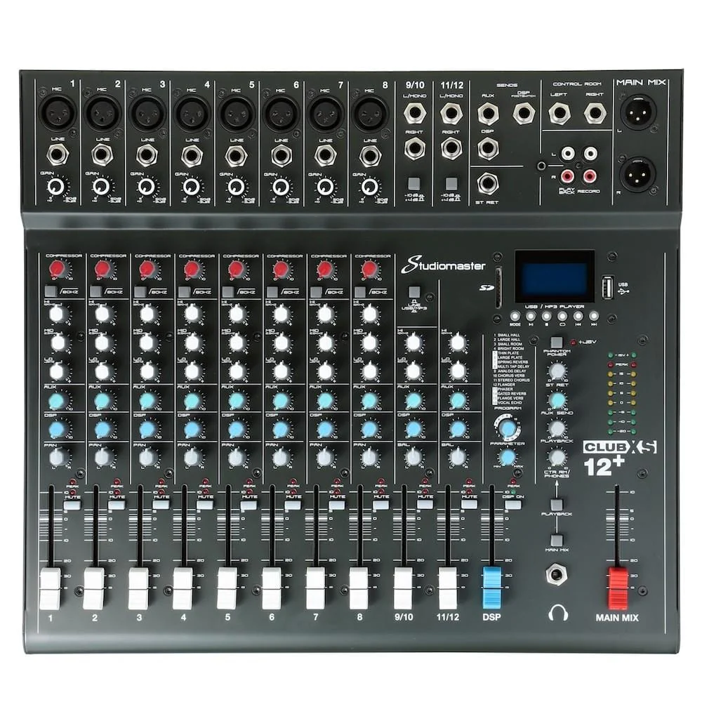 Studiomaster CLUB XS12+ 12 Channel Analog Mixer