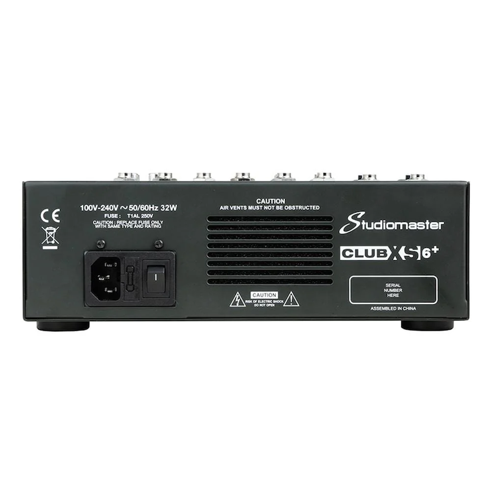 Studiomaster CLUB XS6+ 6 Channel Analog Mixer - Image 4