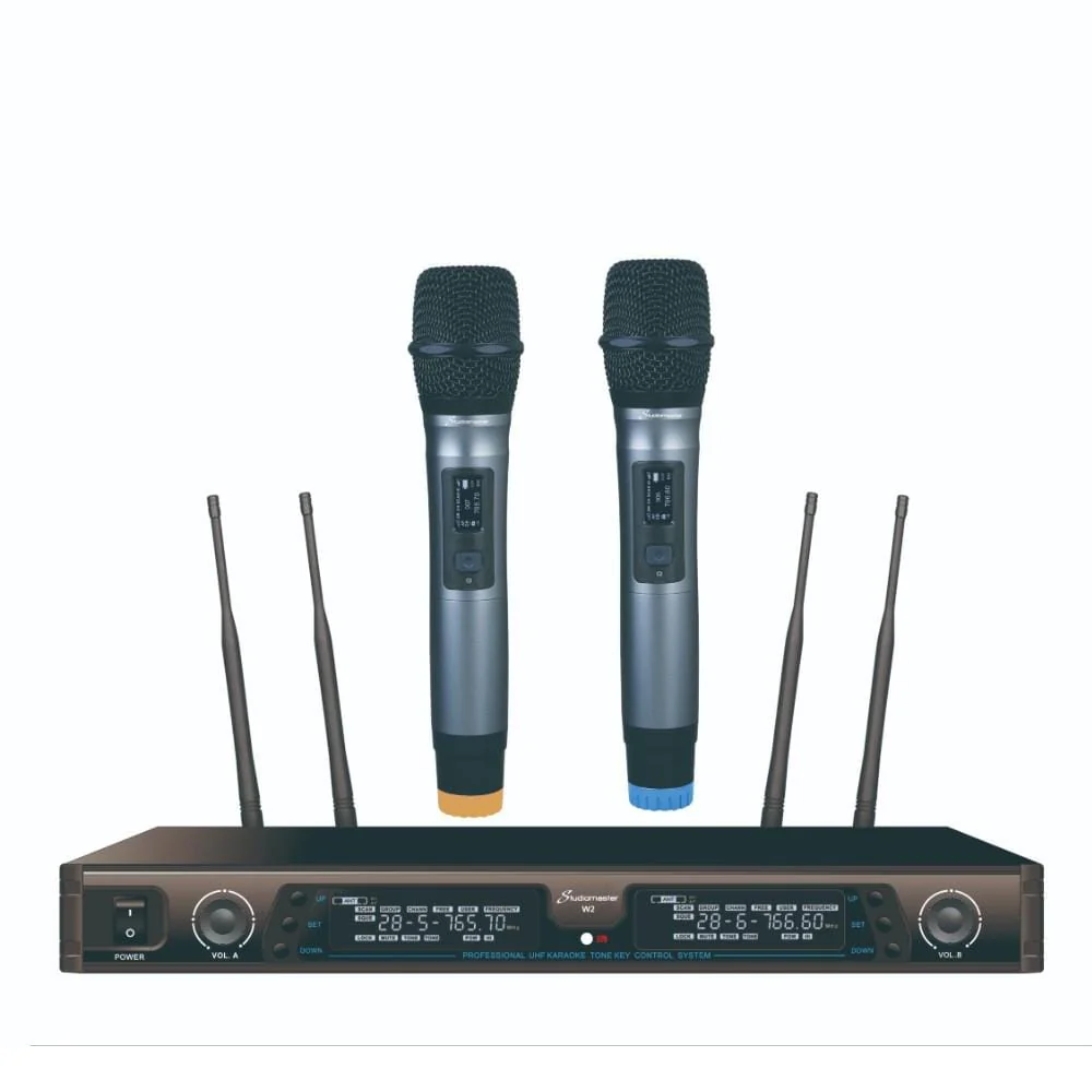 Studiomaster W2 UHF600-999MHz Dual Handheld Wireless Microphone