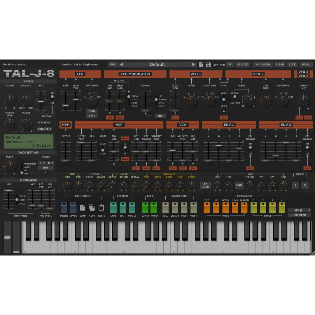 TAL Software TAL Jupiter 8 Synthesizer Plug-in